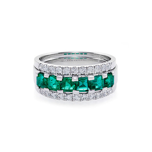 Emerald and Diamond Ring - HN JEWELRY