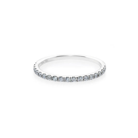 Thin Diamond Ring in White Gold - HN JEWELRY