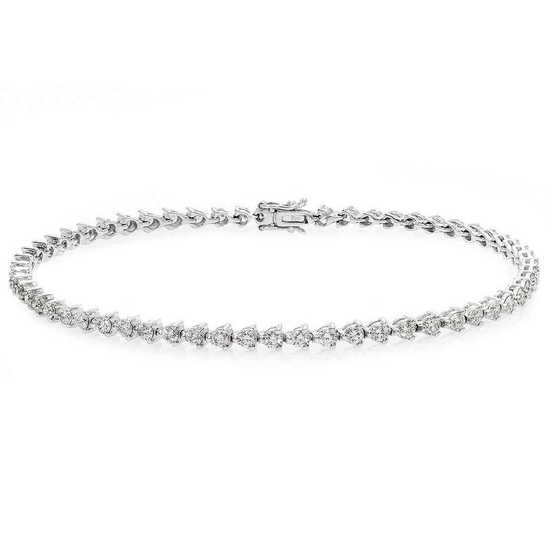 Diamond Tennis Bracelet (1.00 cttw) in 18K White Gold - HN JEWELRY