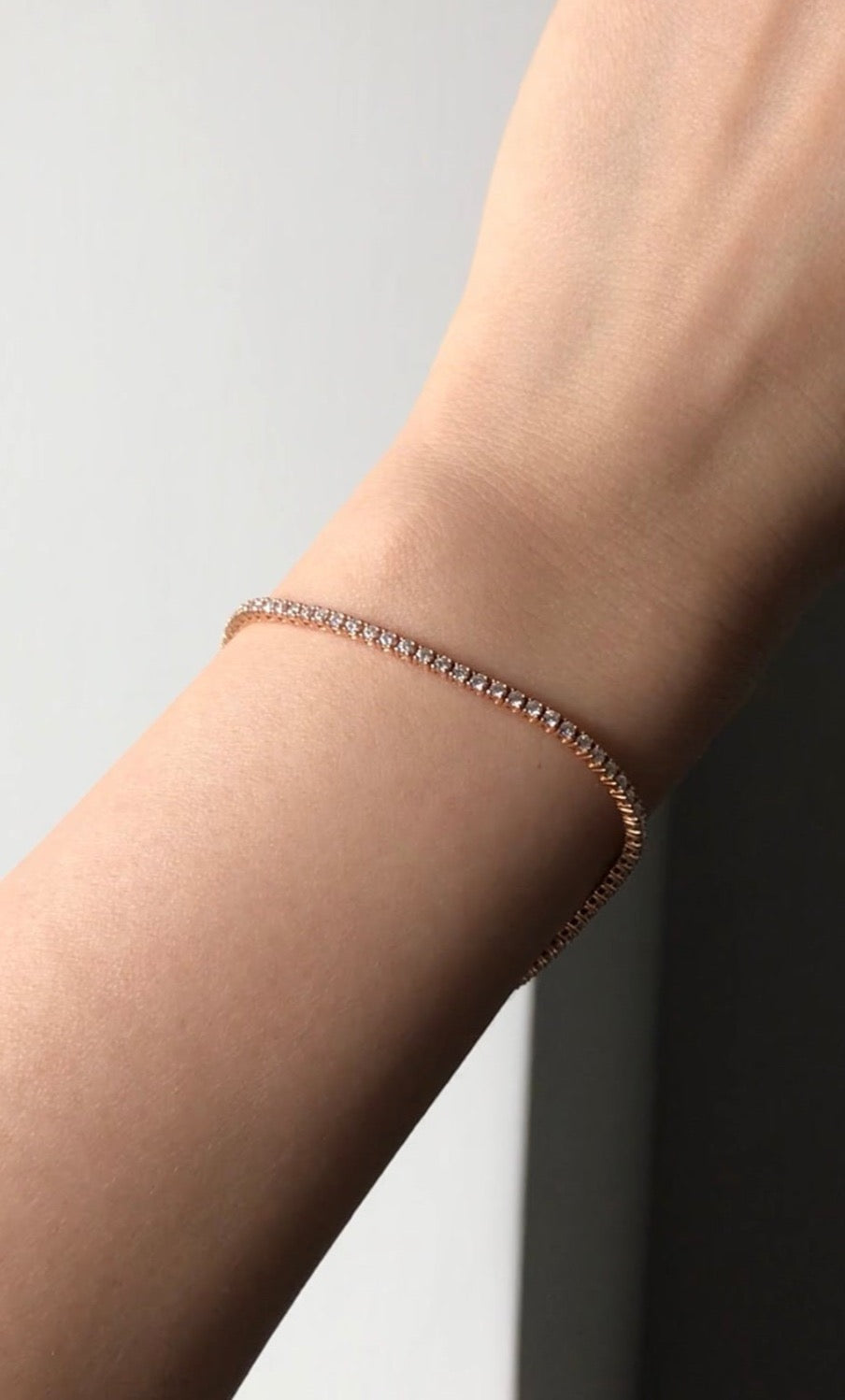 Tennis Diamond Bracelet (1.20 cttw) in 18K Rose Gold - HN JEWELRY