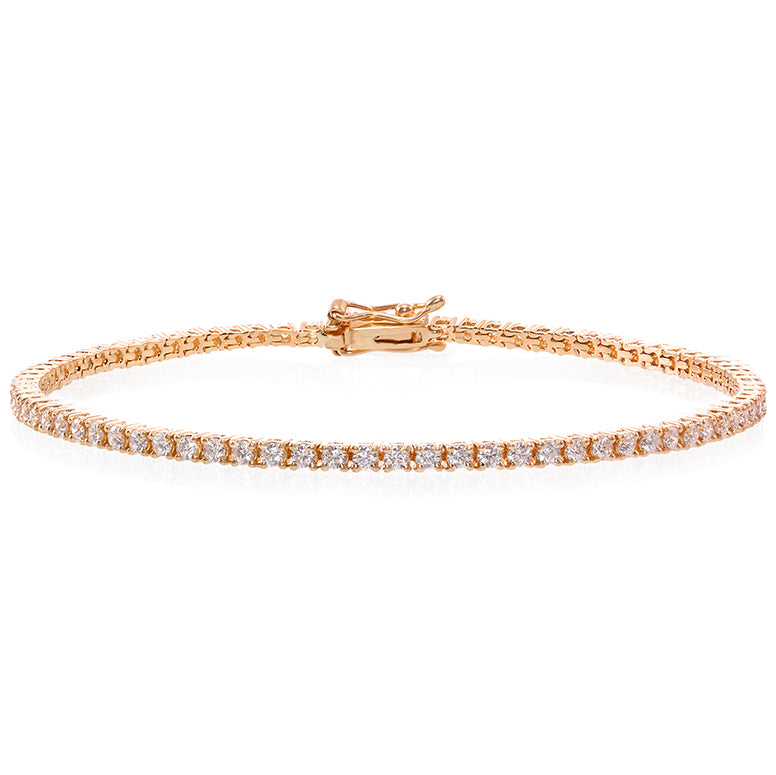Tennis Diamond Bracelet (1.20 cttw) in 18K Yellow Gold - HN JEWELRY
