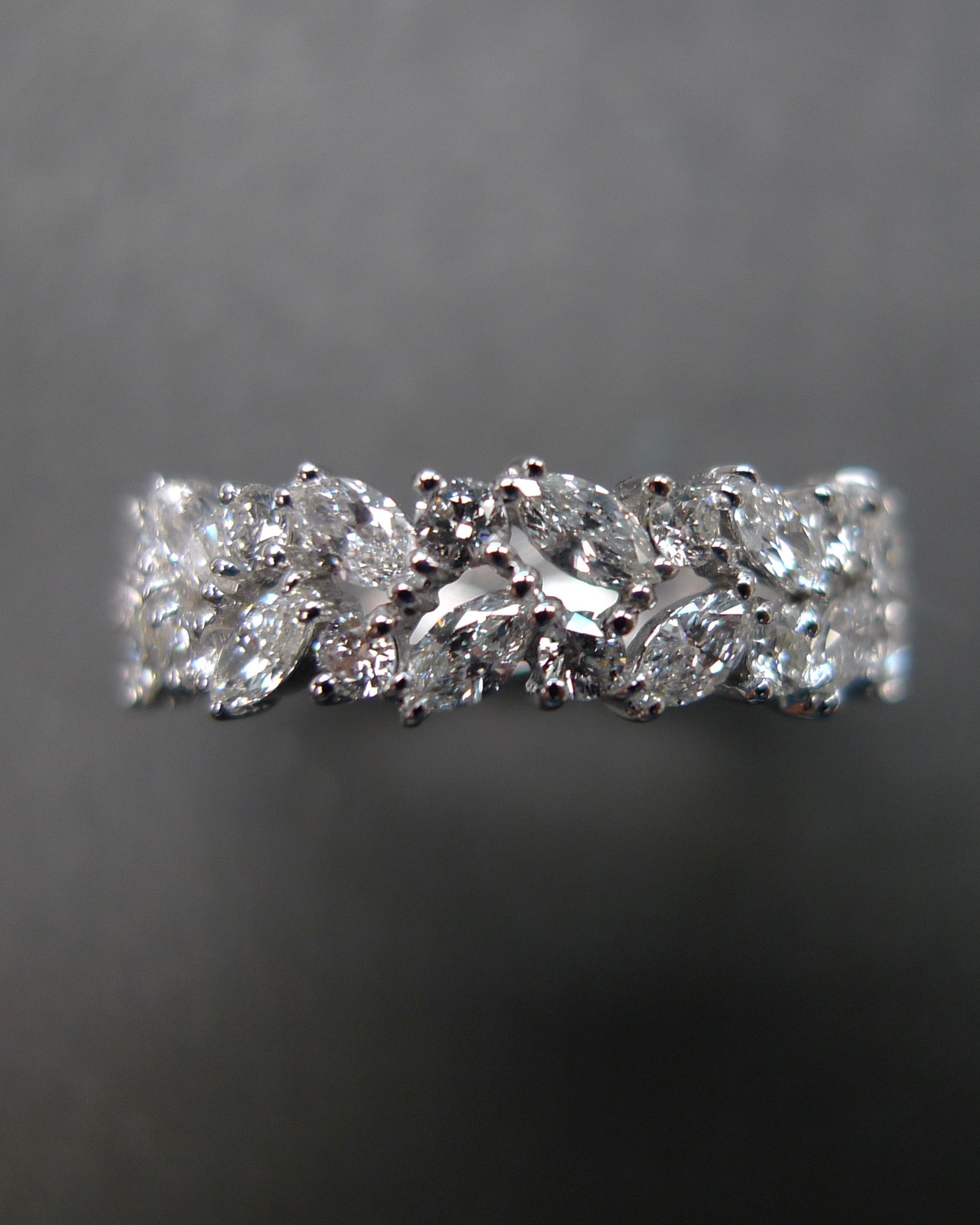 Marquise Diamond Full Eternity Ring - HN JEWELRY