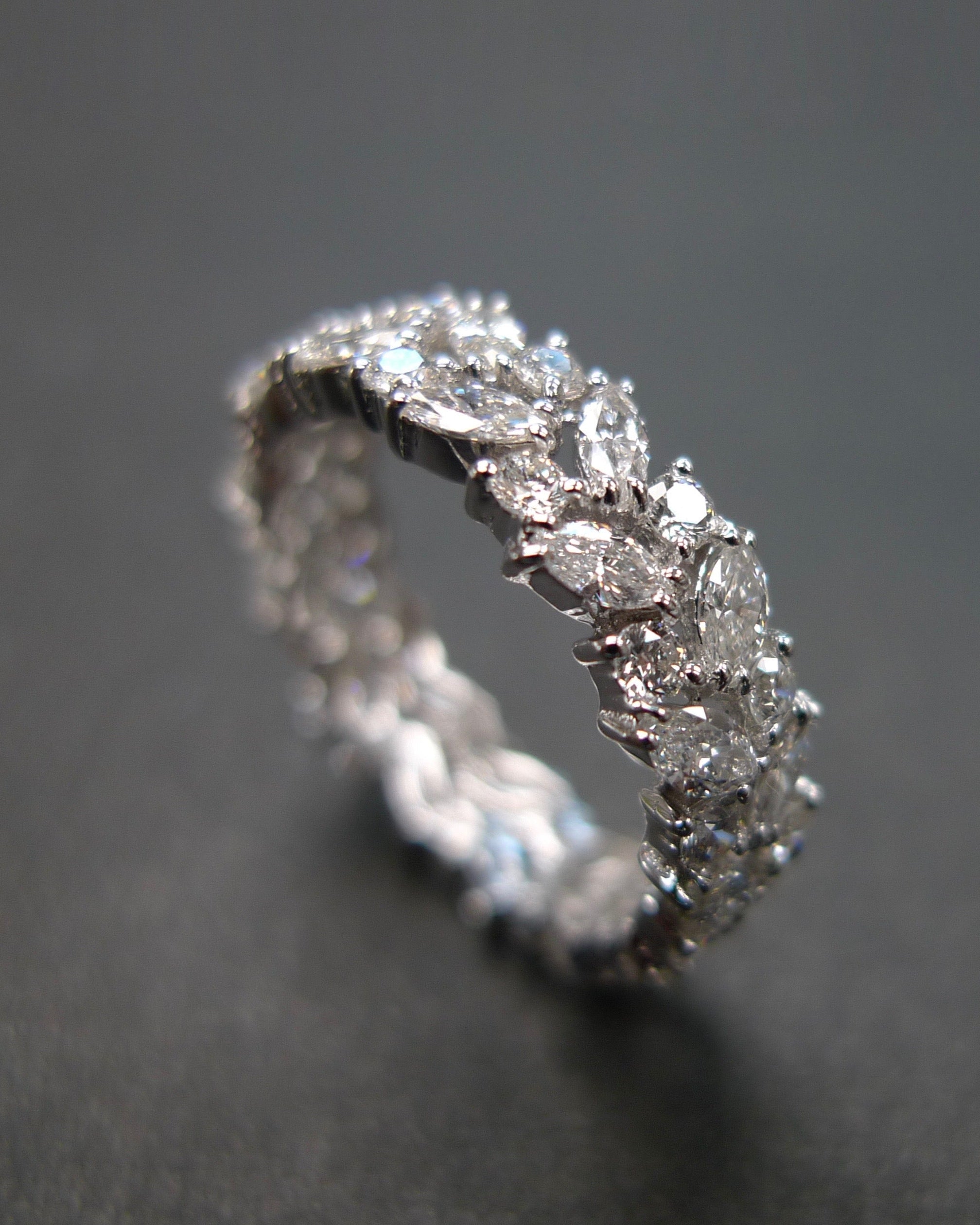 Marquise Diamond Full Eternity Ring - HN JEWELRY
