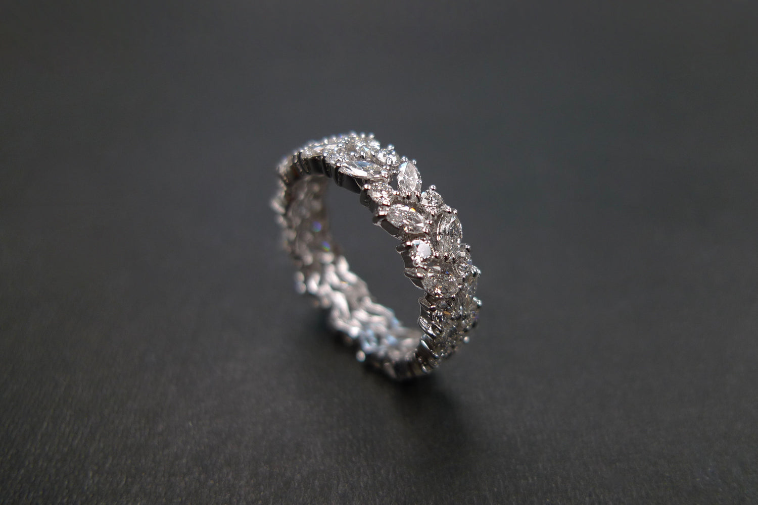 Marquise Diamond Full Eternity Ring - HN JEWELRY