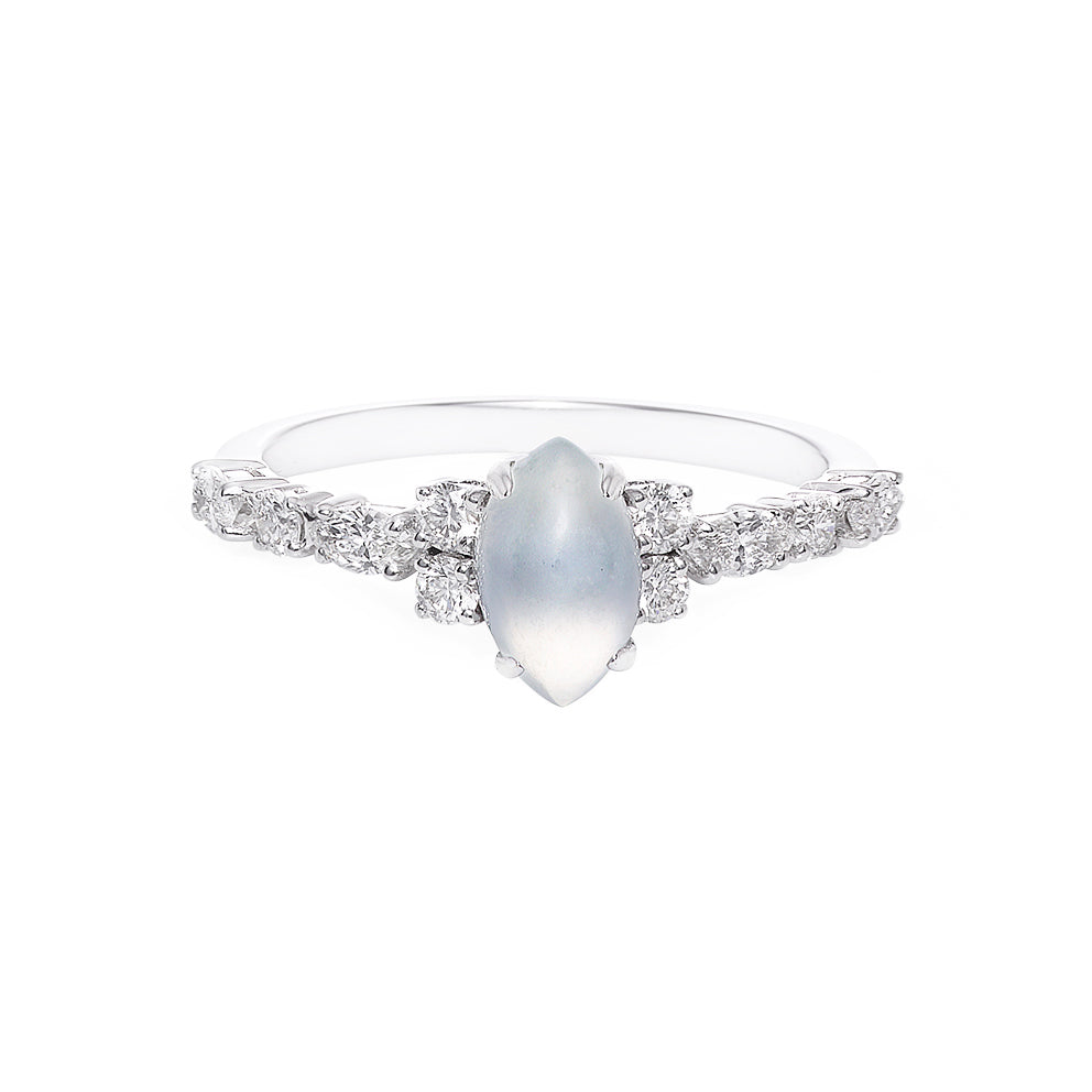 Jade and Marquise Diamond Ring - HN JEWELRY