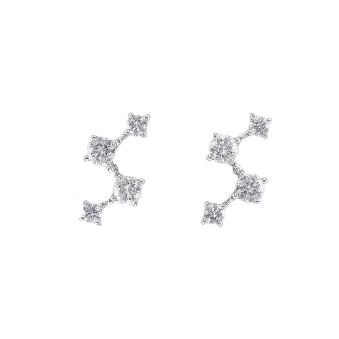 Diamond Earrings in White Gold - HN JEWELRY