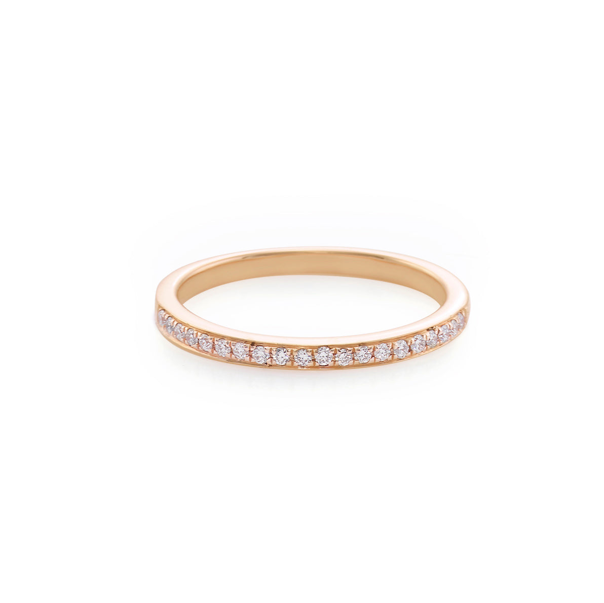 Thin Diamond Ring in Rose Gold - HN JEWELRY